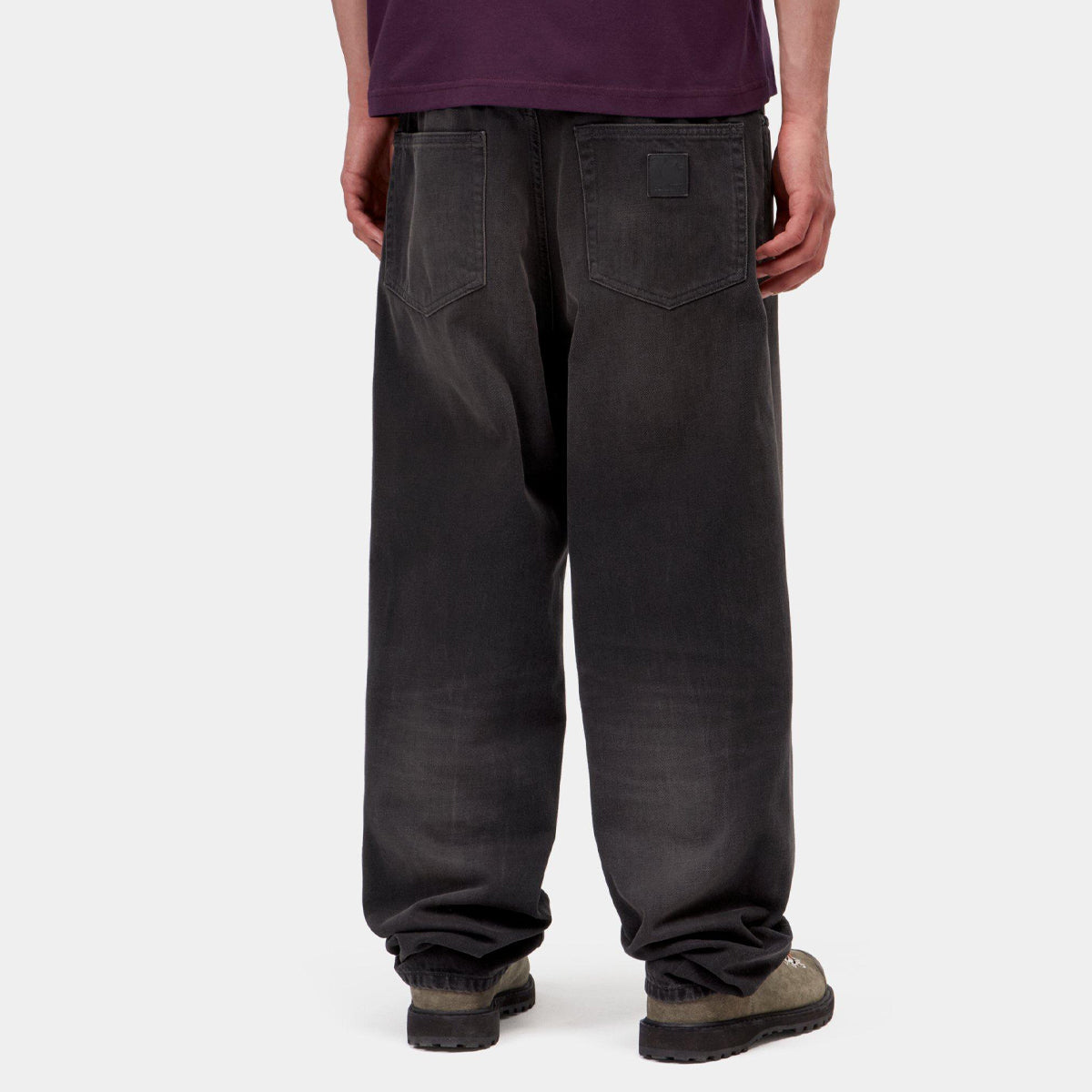 Carhartt WIP Aaron Pant Black Tobacco Used Wash