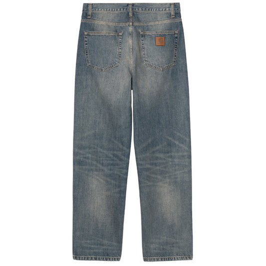 Carhartt WIP Aaron Pant Blue Worn Used Wash