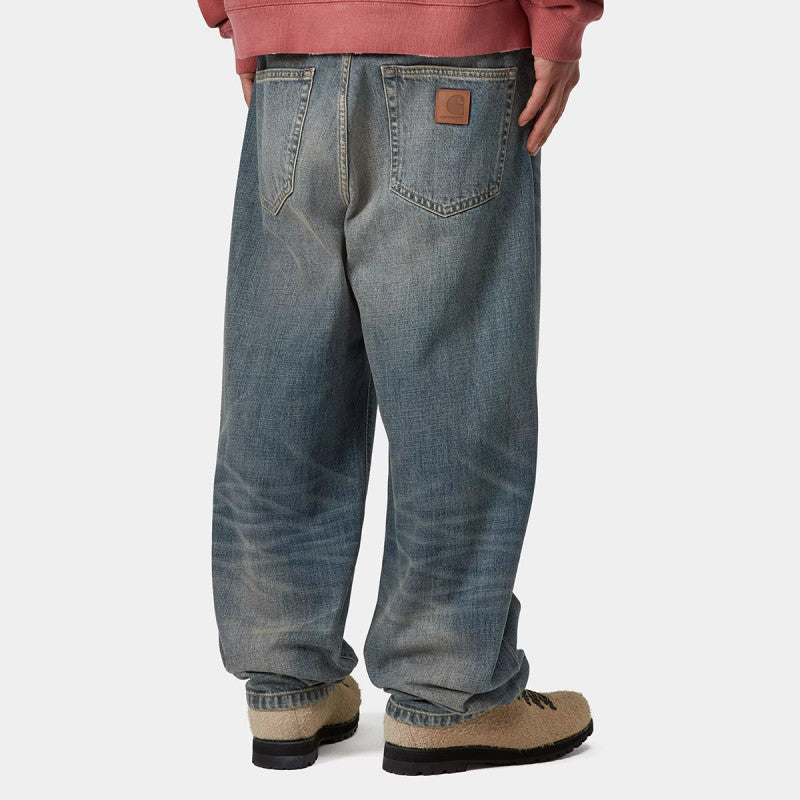 Carhartt WIP Aaron Pant Blue Worn Used Wash