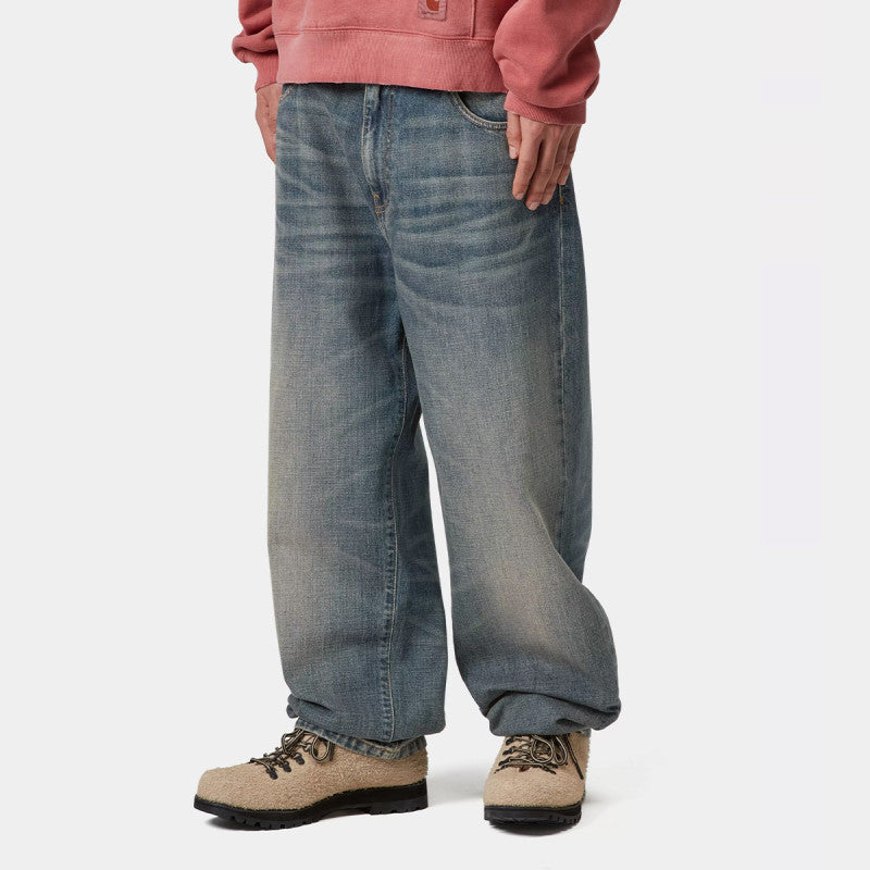 Carhartt WIP Aaron Pant Blue Worn Used Wash