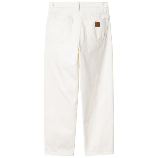 Carhartt WIP Aaron Pant White Rinsed