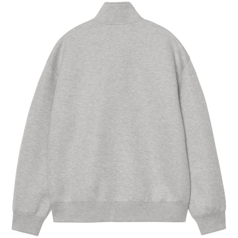 Carhartt WIP Alda Zip Sweater Jacket Grey Heather/White