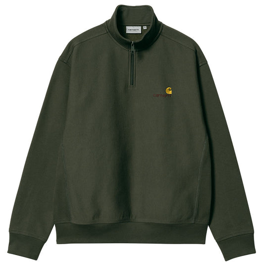 Carhartt WIP Half Zip American Script Sweater Plant