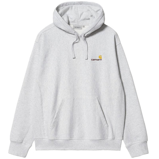 Carhartt WIP American Script Hooded Sweater Ash Heather