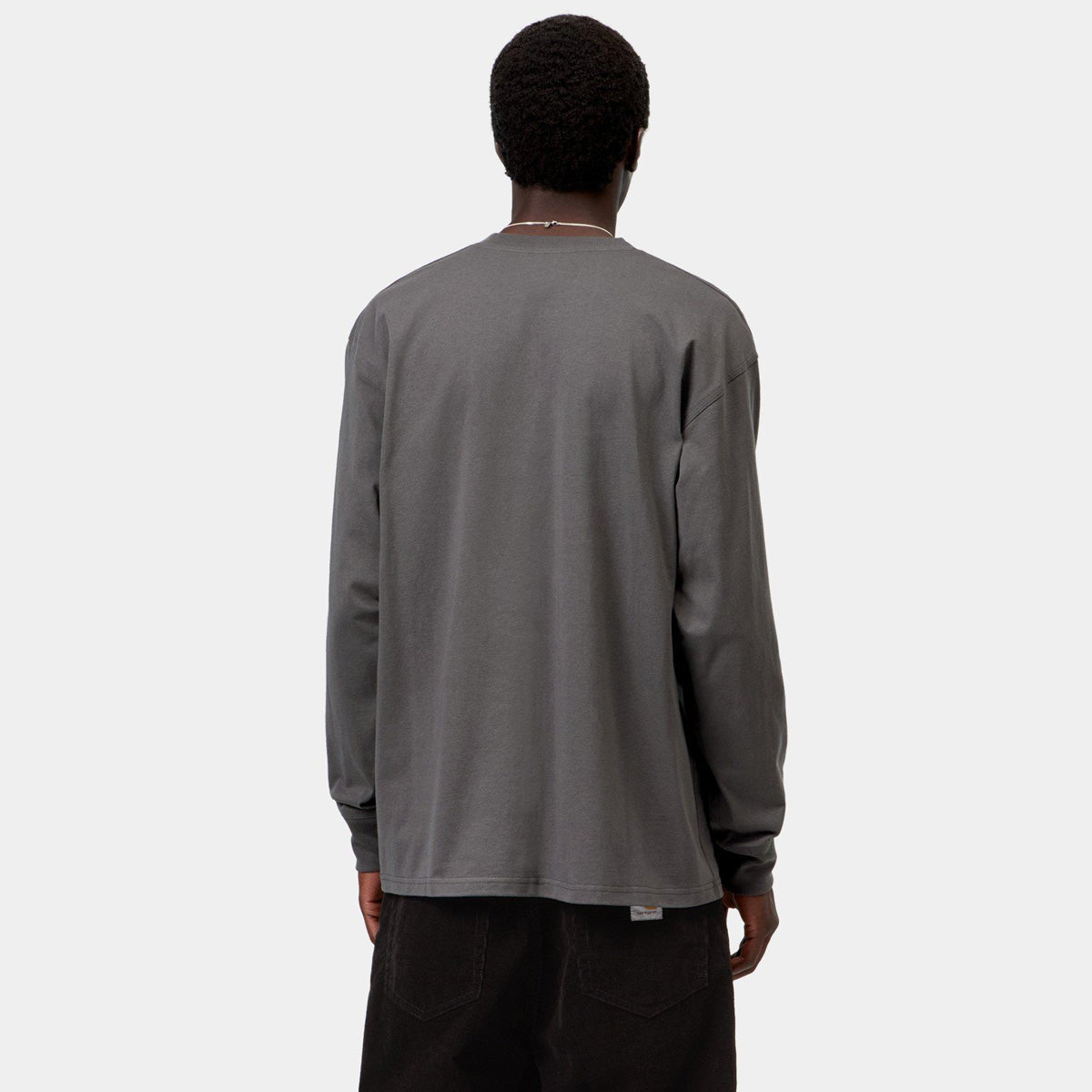 Carhartt WIP American Script Longsleeve T-Shirt Graphite