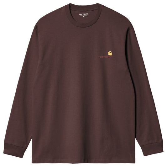 Carhartt WIP American Script Longsleeve T-Shirt Palisander