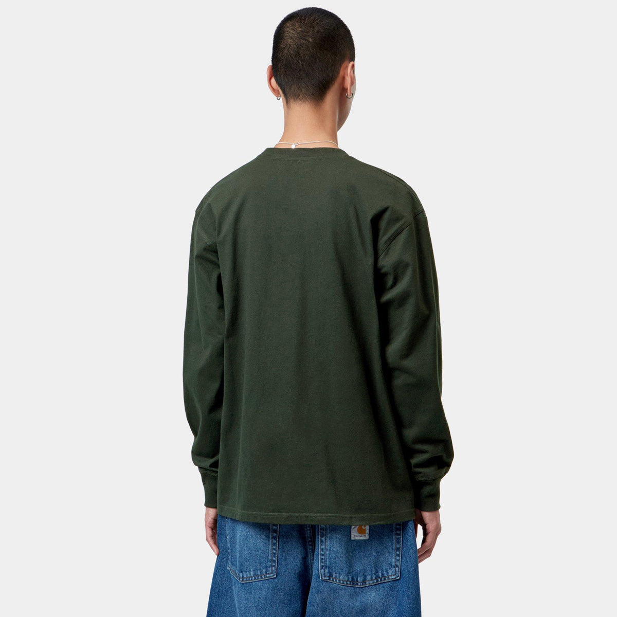 Carhartt WIP American Script Longsleeve T-Shirt Raven