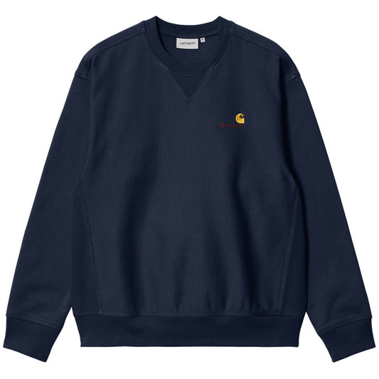 Carhartt WIP American Script Sweater Air Force Blue