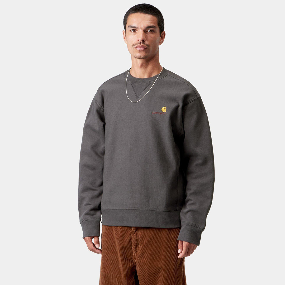 Carhartt WIP American Script Sweater Graphite
