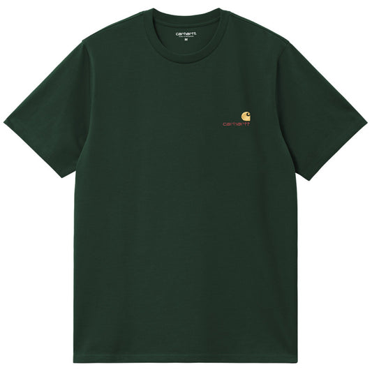 Carhartt WIP American Script T-Shirt Conifer