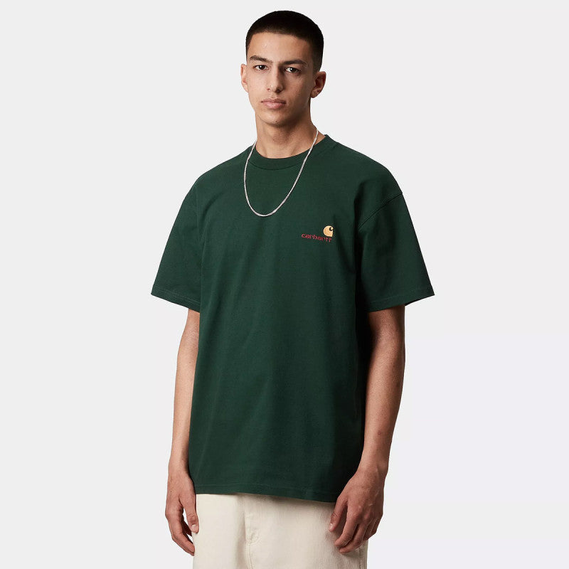 Carhartt WIP American Script T-Shirt Conifer