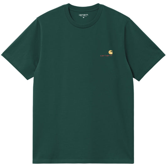 Carhartt WIP American Script T-Shirt Dark Fir