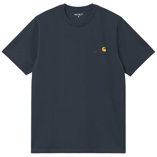 Carhartt WIP American Script T-Shirt Deep Night