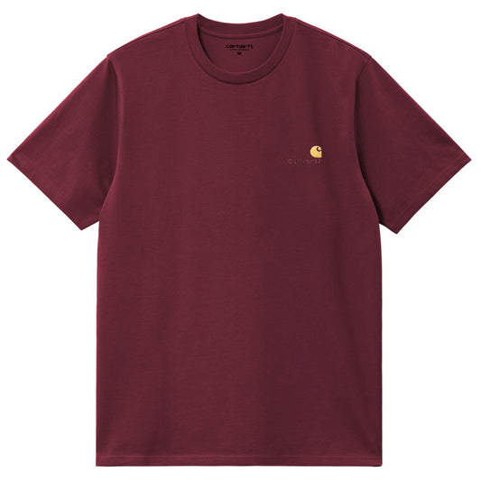Carhartt WIP American Script T-Shirt Malbec
