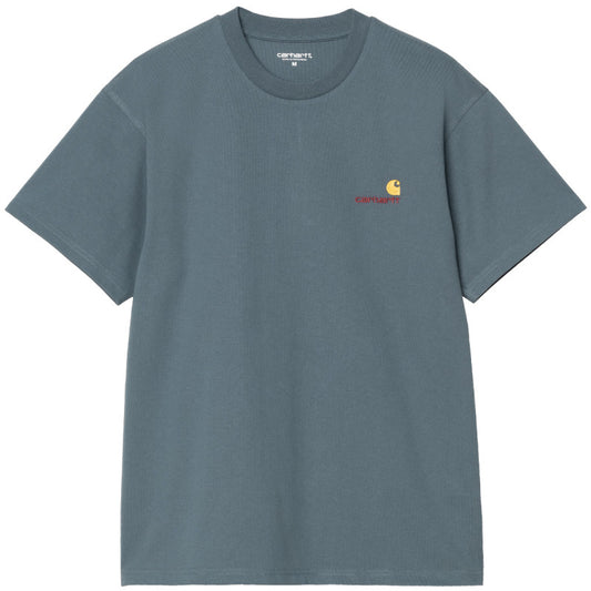 Carhartt WIP American Script T-Shirt Office Blue