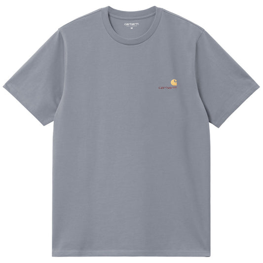 Carhartt WIP American Script T-Shirt Shady Blue