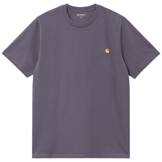 Carhartt WIP American Script T-Shirt Shady Purple