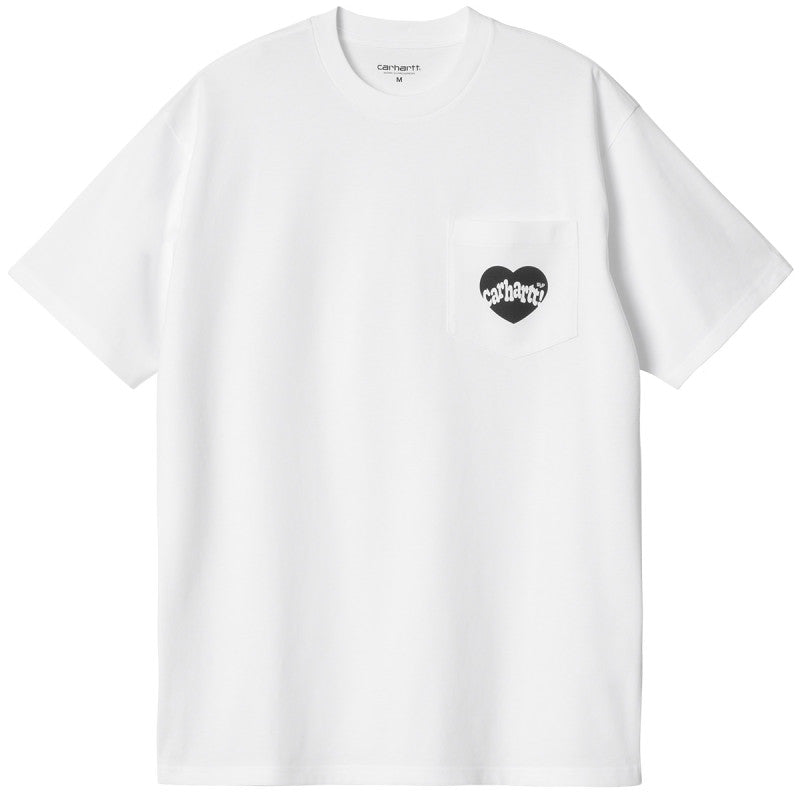 Carhartt WIP Amour Pocket T-Shirt White/Black
