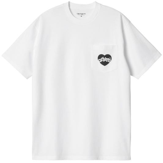 Carhartt WIP Amour Pocket T-Shirt White/Black
