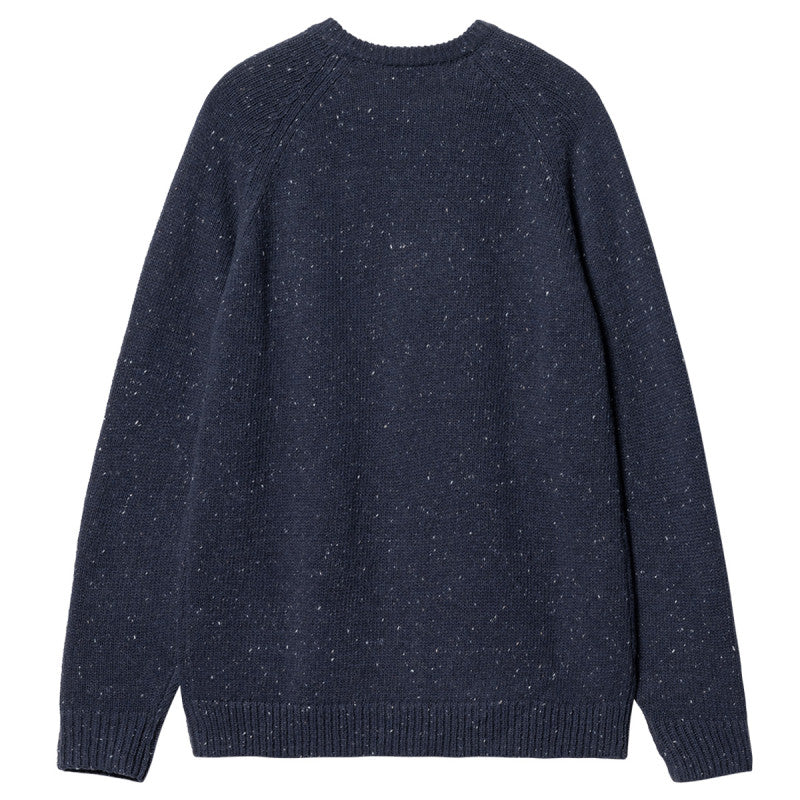 Carhartt WIP Anglistic Sweater Speckled Air Force Blue