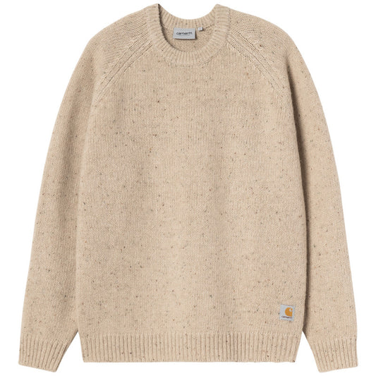 Carhartt WIP Anglistic Sweater Speckled Fleur de Sel
