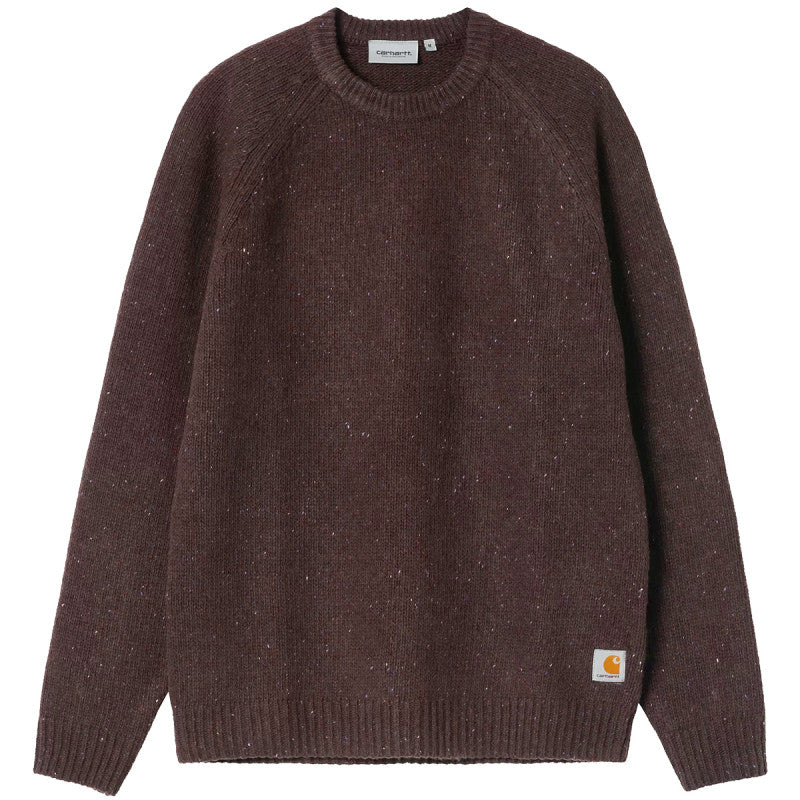 Carhartt WIP Anglistic Sweater Speckled Tobacco