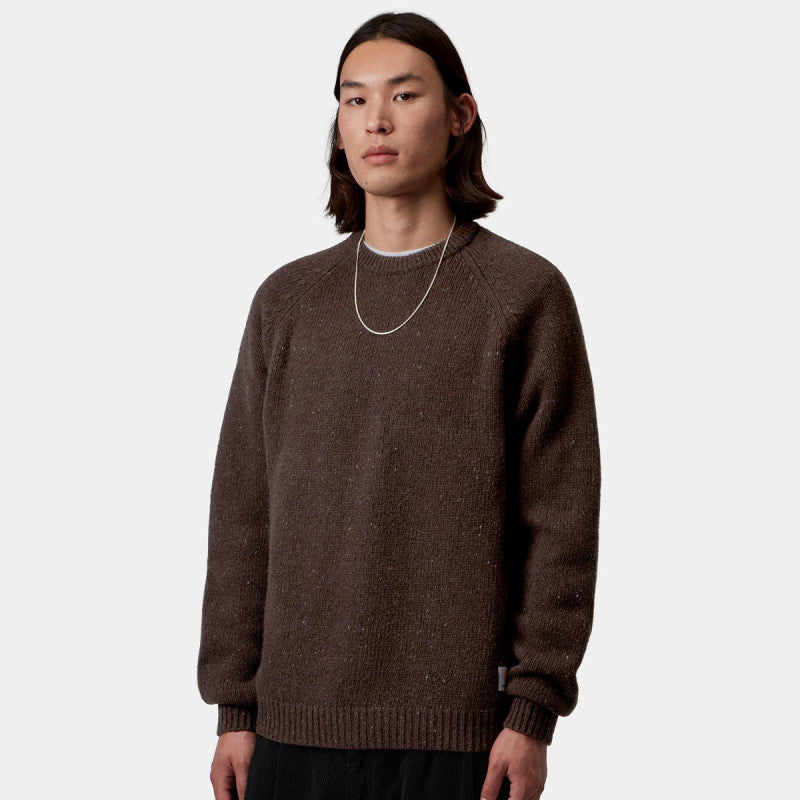 Carhartt WIP Anglistic Sweater Speckled Tobacco
