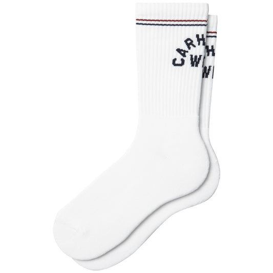 Carhartt WIP Arch Script Socks White/Dark Navy