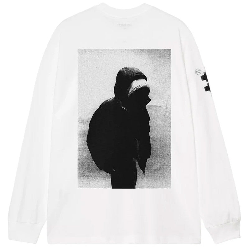 Carhartt WIP Archive Script Longsleeve T-Shirt White