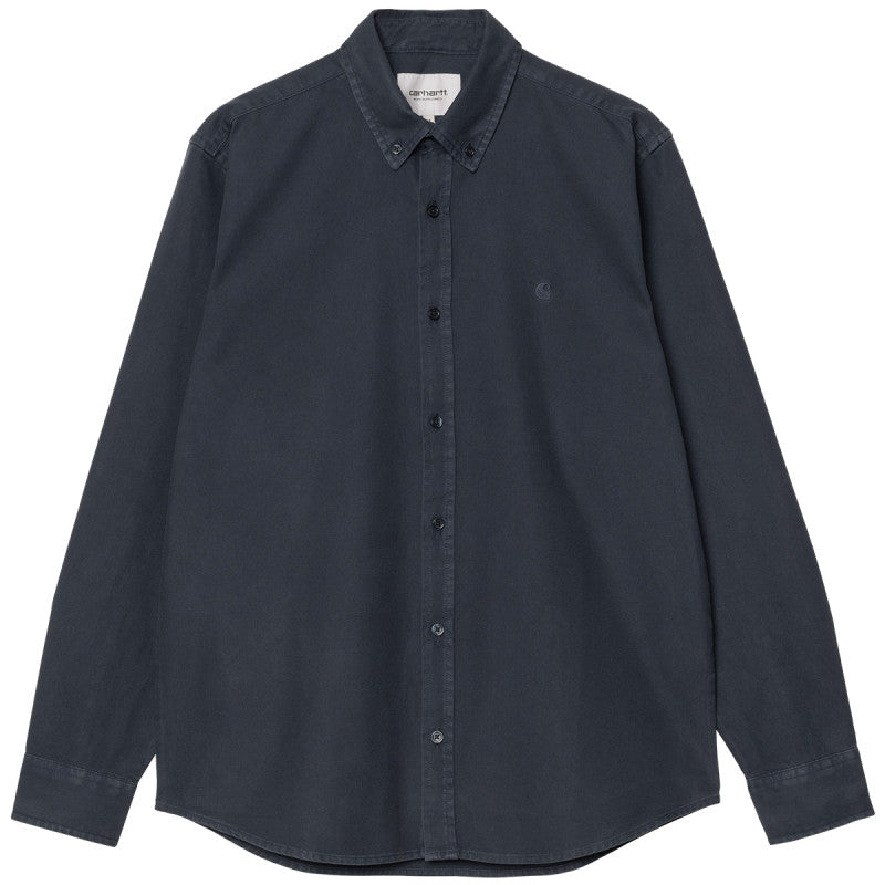 Carhartt WIP Bolton Longsleeve Shirt Mizar Garment Dyed