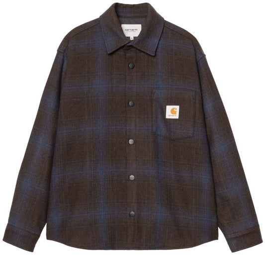 Carhartt WIP Brennan Shirt Jacket Brennan Check Palisander/Jupiter