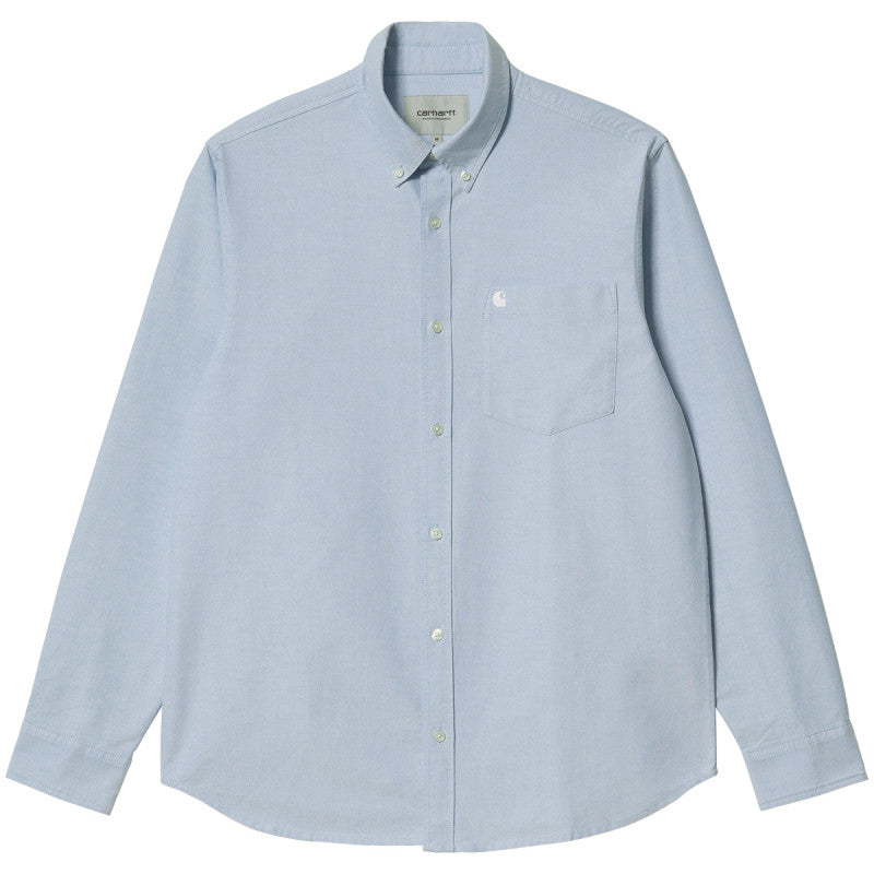 Carhartt WIP C-Logo Longsleeve Shirt Bleach/White