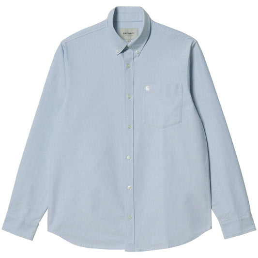 Carhartt WIP C-Logo Longsleeve Shirt Bleach/White