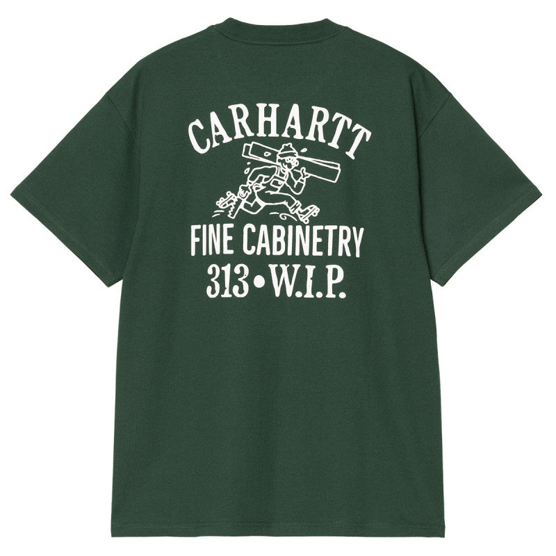 Carhartt WIP Cabinetry T-Shirt Conifer/White