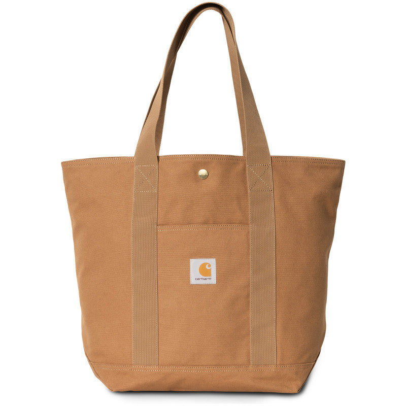 Carhartt WIP Canvas Tote Bag Hamilton Brown Rinsed