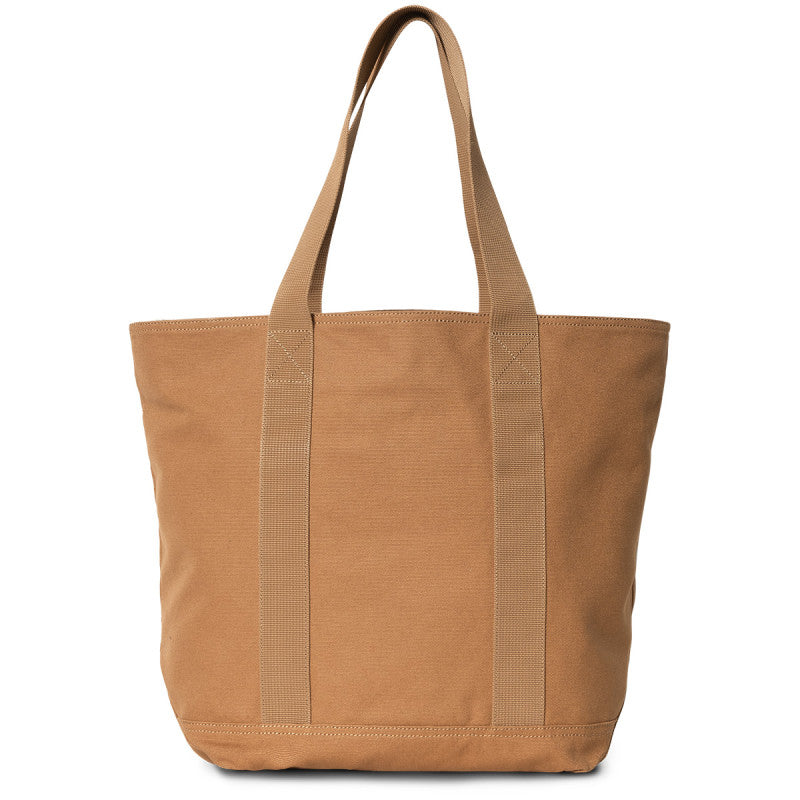 Carhartt WIP Canvas Tote Bag Hamilton Brown Rinsed