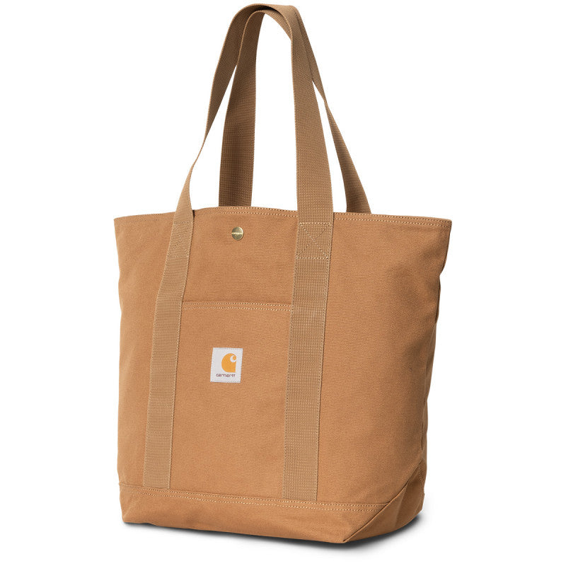 Carhartt WIP Canvas Tote Bag Hamilton Brown Rinsed