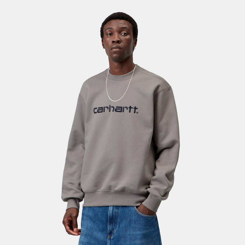 Carhartt WIP Carhartt Sweater Shady Grey/Dark Navy