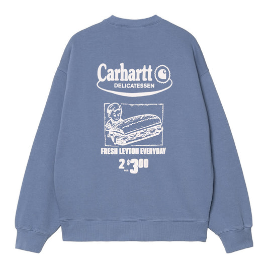 Carhartt WIP Catalogue Sweater Blue Iris/Air Pink