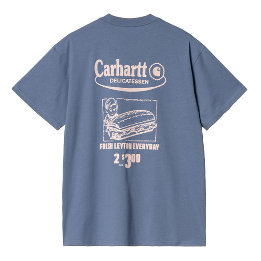 Carhartt WIP Catalogue T-Shirt Blue Iris/Air Pink