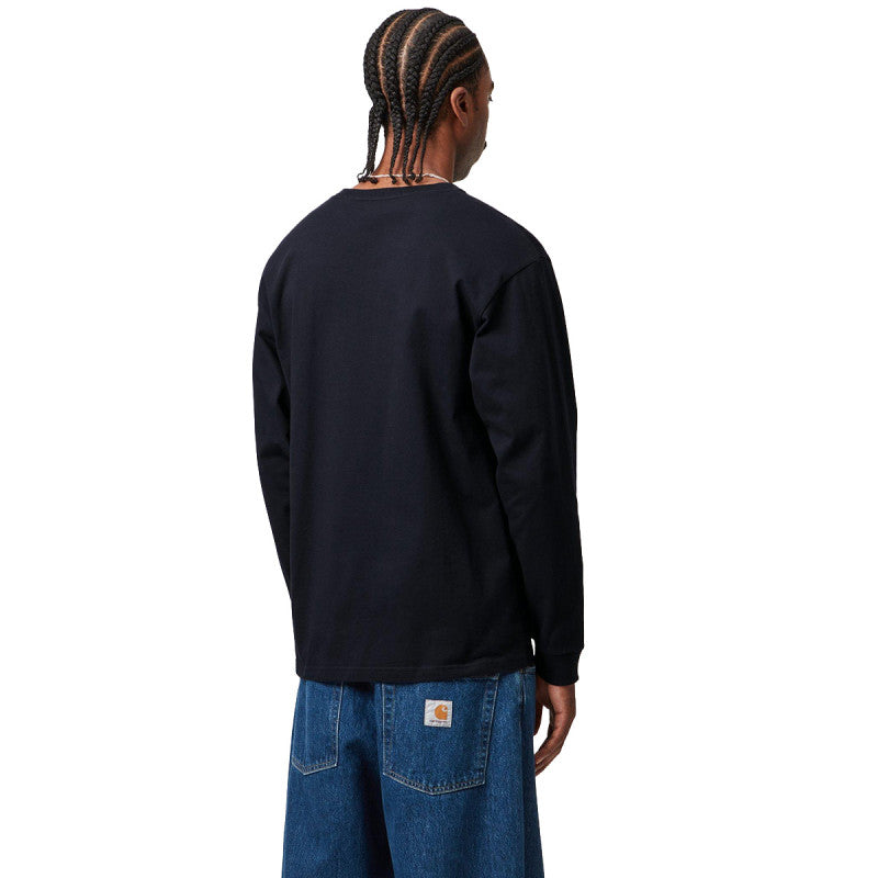 Carhartt WIP Chase Longsleeve T-Shirt Dark Navy/Gold