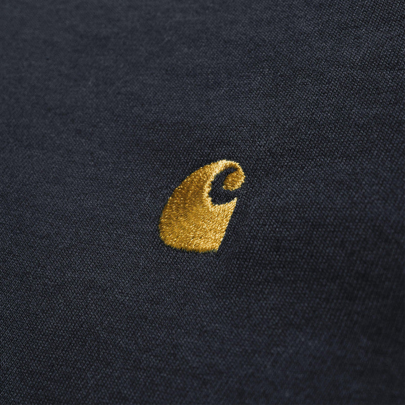 Carhartt WIP Chase Longsleeve T-Shirt Dark Navy/Gold