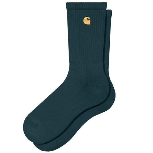 Carhartt WIP Chase Socks Duck Blue/Gold