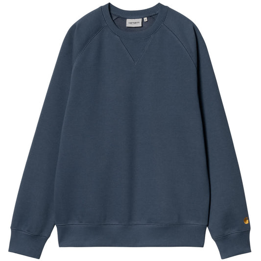 Carhartt WIP Chase Sweater Dusky Blue/Gold