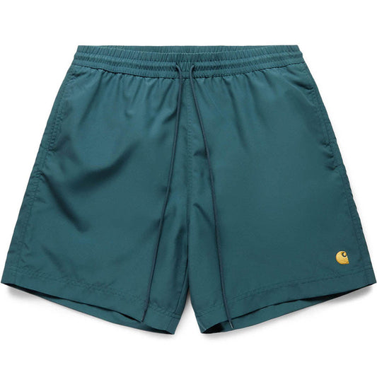 Carhartt WIP Chase Swim Trunks Botanic/Gold