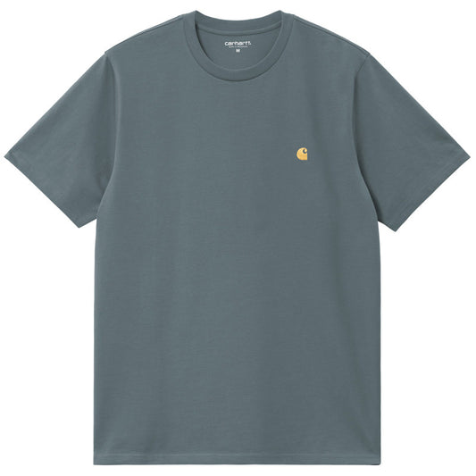 Carhartt WIP Chase T-Shirt Cozy Blue/Gold