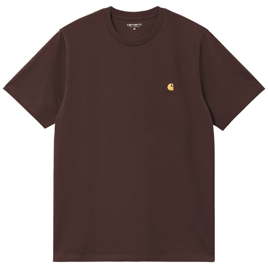 Carhartt WIP Chase T-Shirt Palisander/Gold