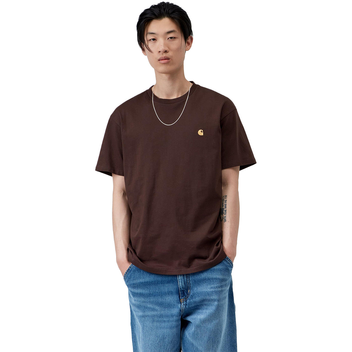 Carhartt WIP Chase T-Shirt Palisander/Gold