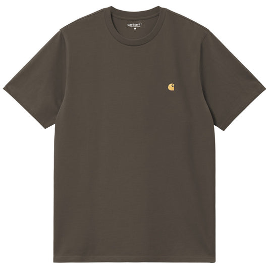 Carhartt WIP Chase T-Shirt Shungite/Gold