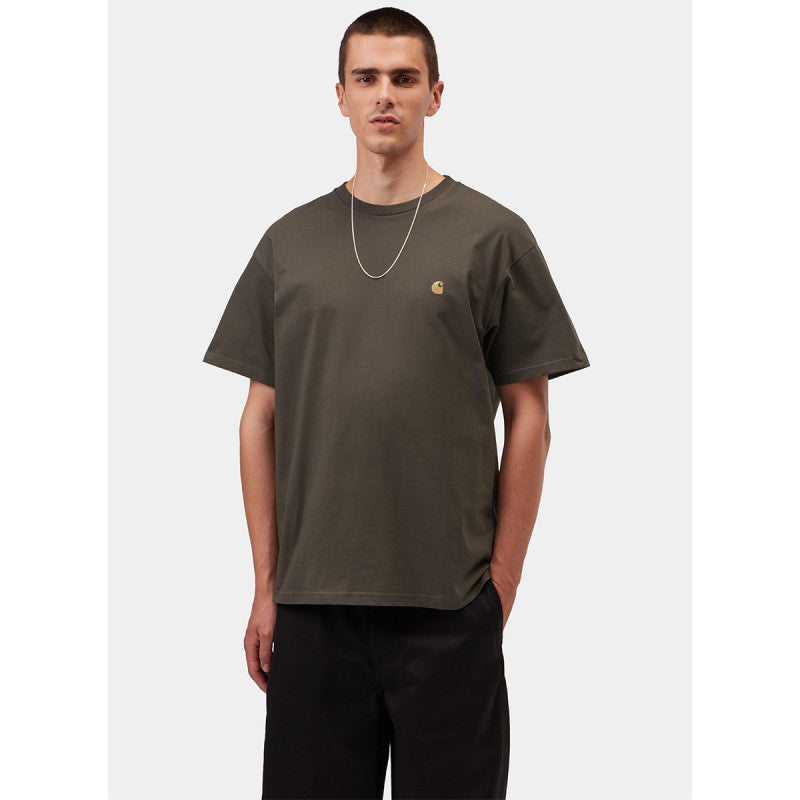 Carhartt WIP Chase T-Shirt Shungite/Gold